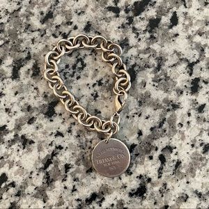 Authentic Tiffany & Co. 925 bracelet with charm